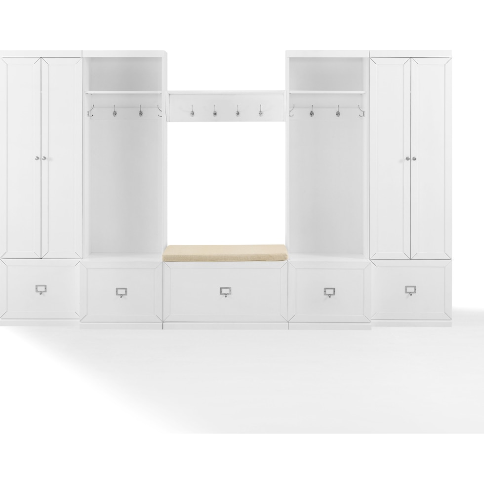 caddie white  pc entryway set   