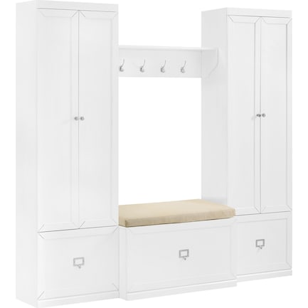 Caddie 2 Pantries, Bench, and Shelf Set