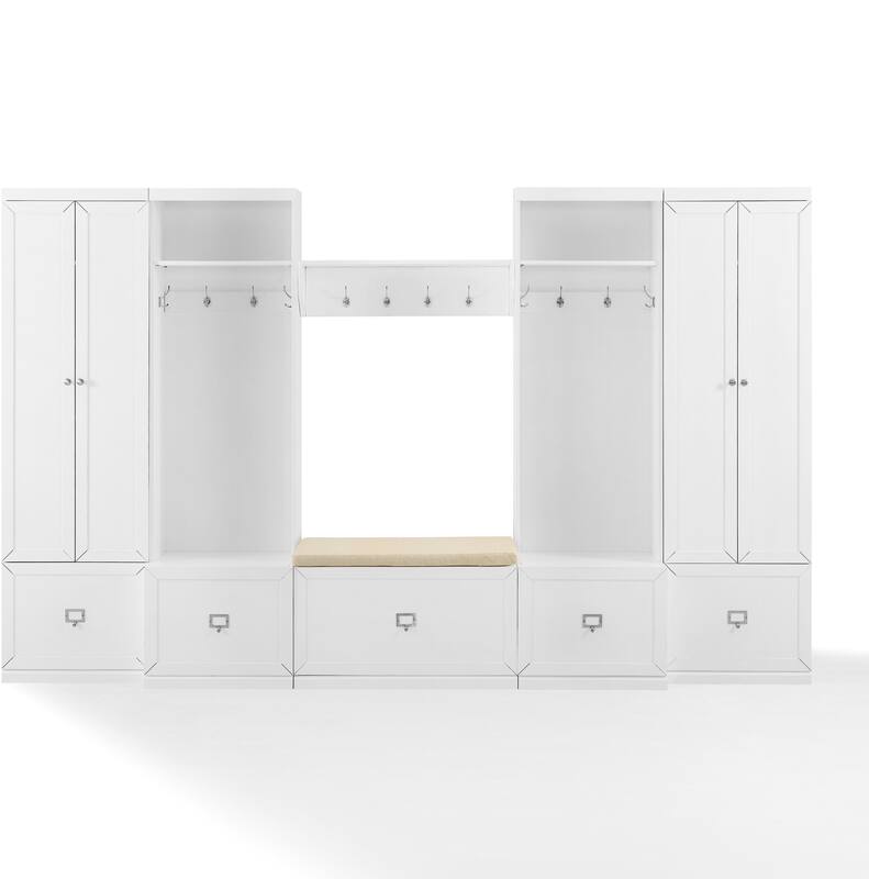 Caddie 2 Pantries, 2 Hall Trees, Bench, and Shelf Set | Value City ...