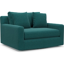 cade blue swivel chair   
