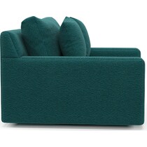 cade blue swivel chair   