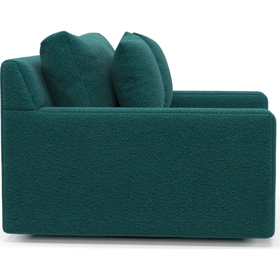 cade blue swivel chair   
