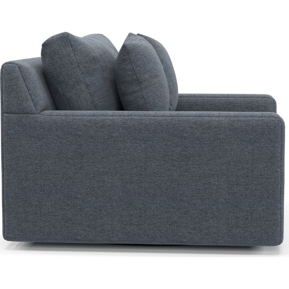 cade blue swivel chair   
