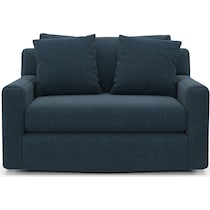 cade blue swivel chair   