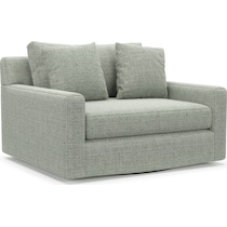 cade blue swivel chair   