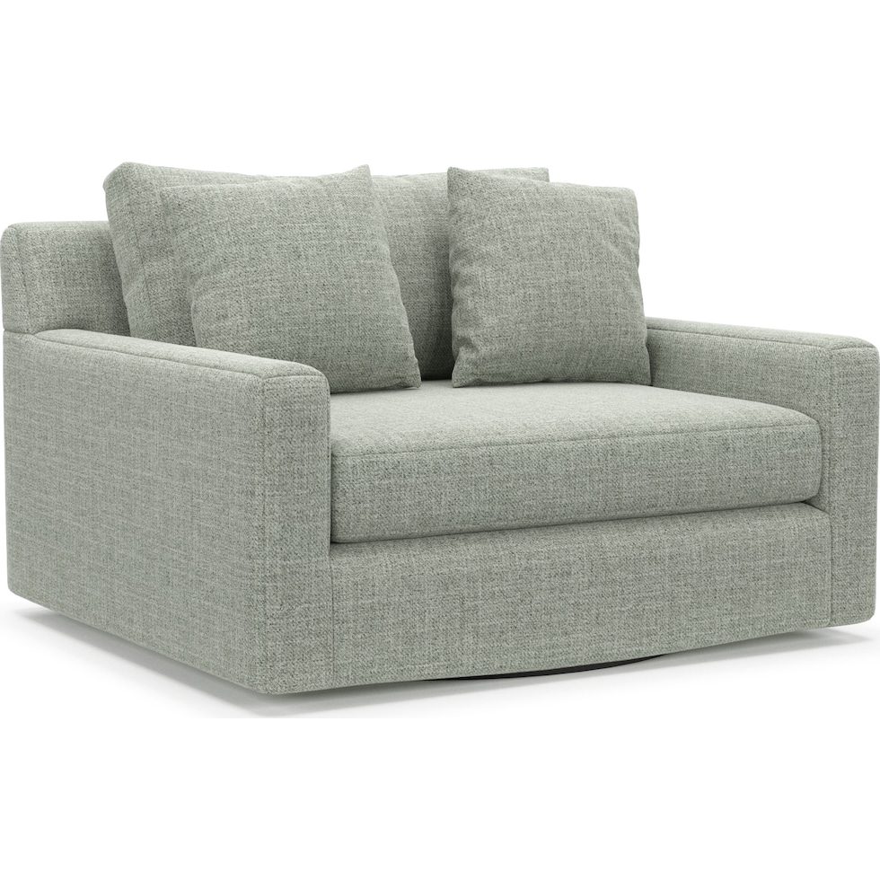cade blue swivel chair   