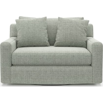 cade blue swivel chair   