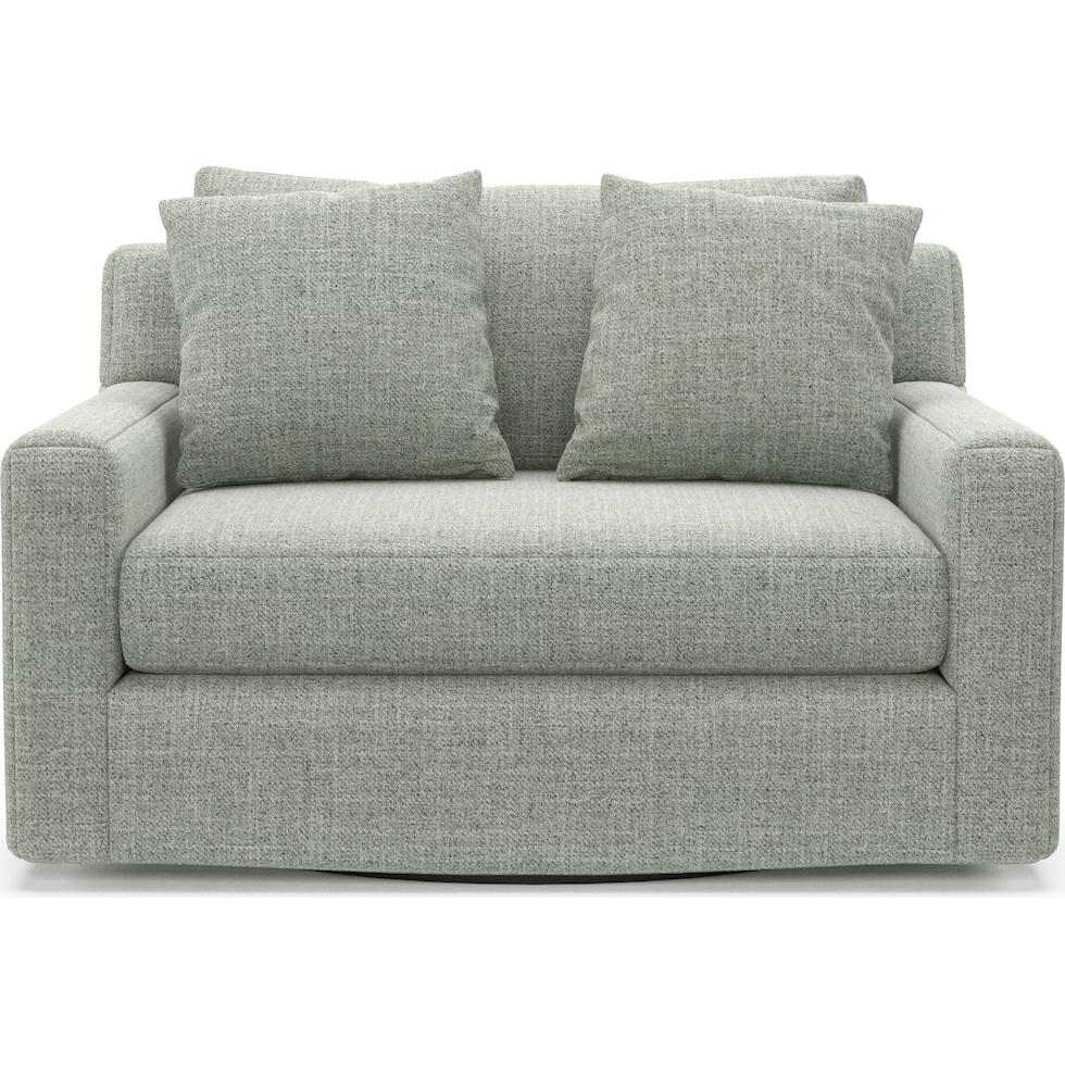 cade blue swivel chair   