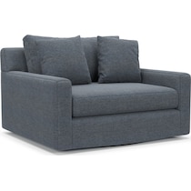 cade blue swivel chair   
