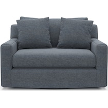 cade blue swivel chair   