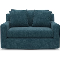 cade blue swivel chair   
