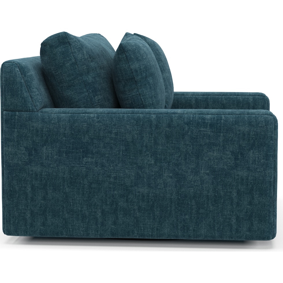 cade blue swivel chair   