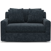 cade blue swivel chair   