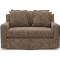 cade dark brown swivel chair   