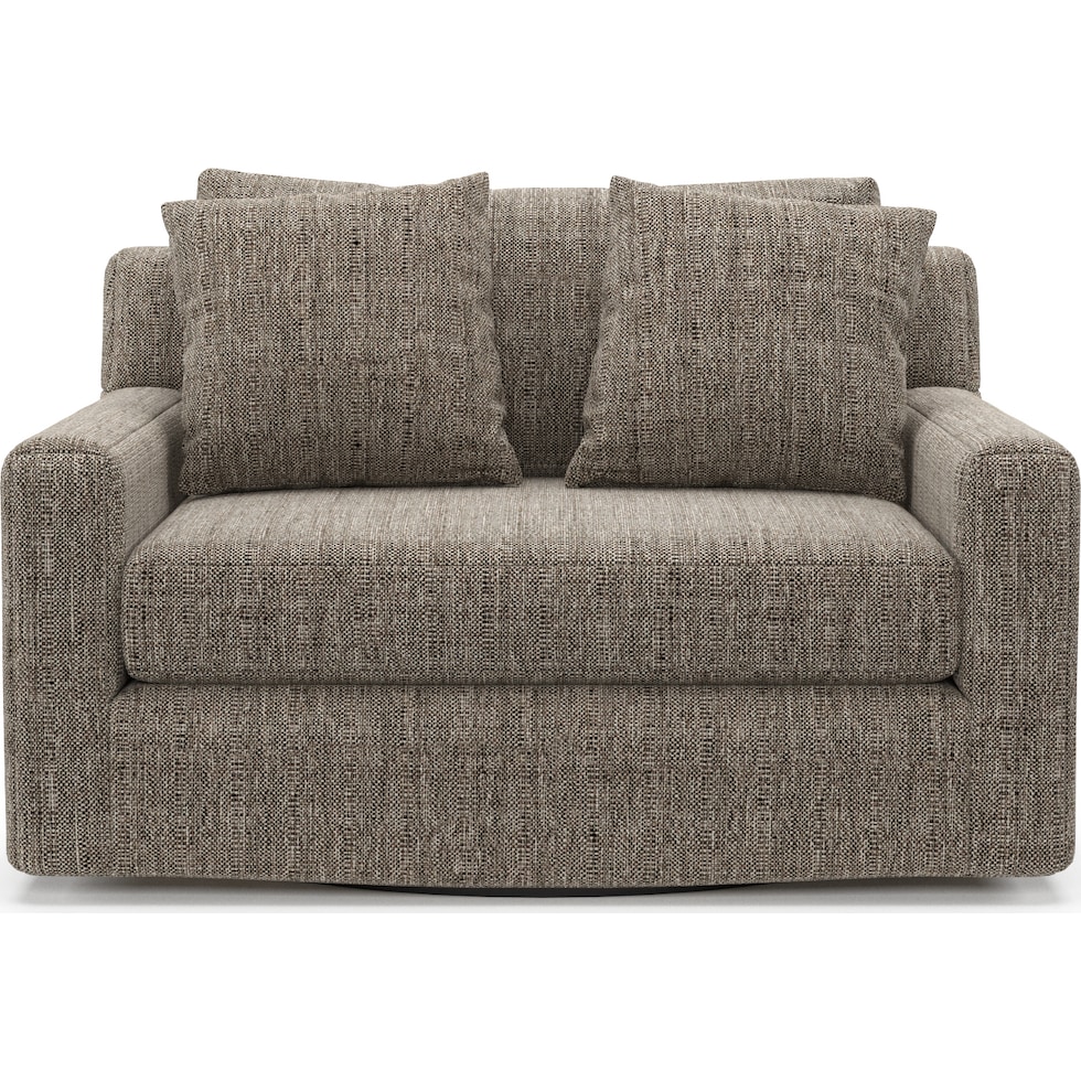 cade gray swivel chair   