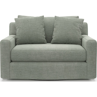 Cade Foam Comfort Accent Swivel Chair - Elliston Gray