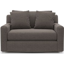 cade gray swivel chair   