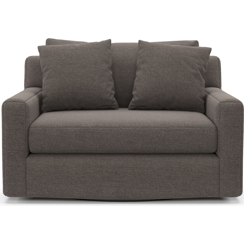 cade gray swivel chair   