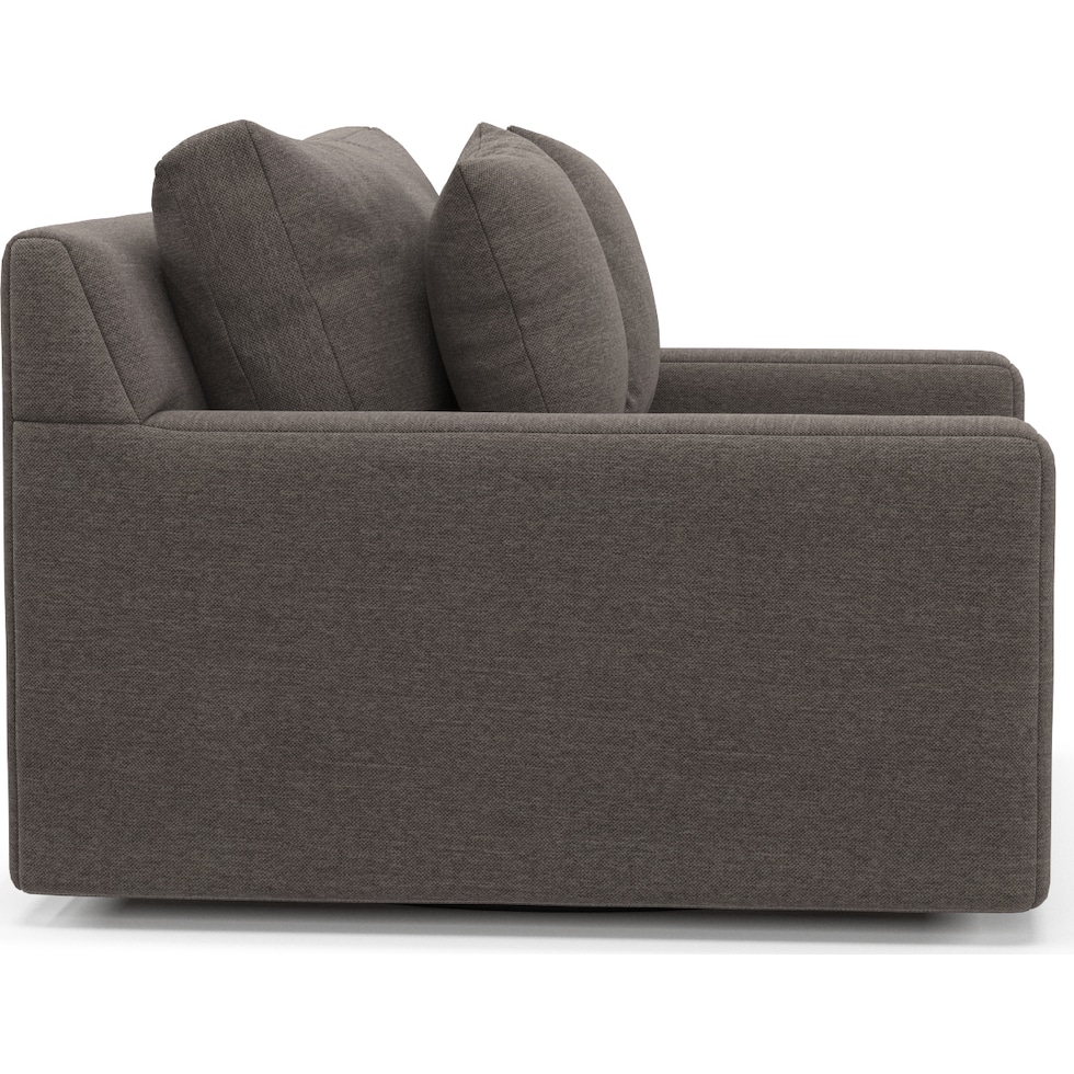 cade gray swivel chair   