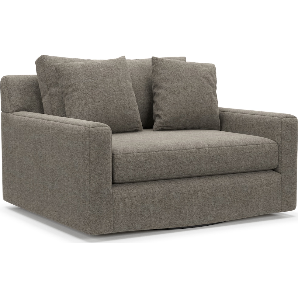 cade gray swivel chair   