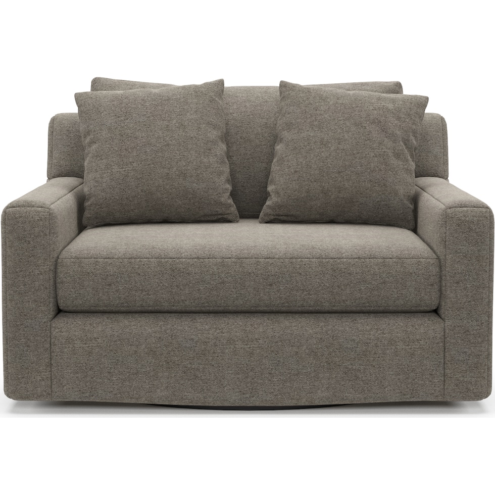 cade gray swivel chair   