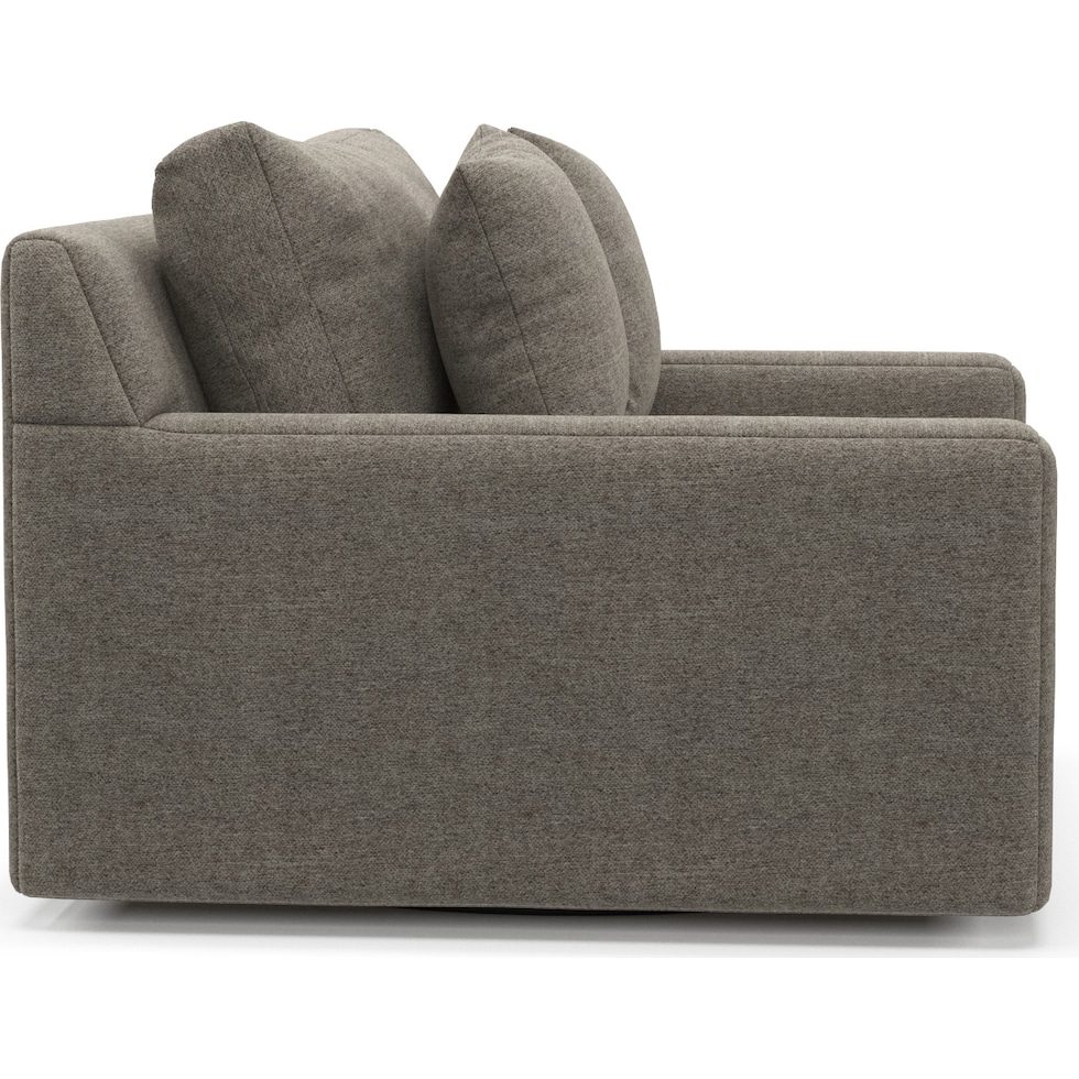cade gray swivel chair   