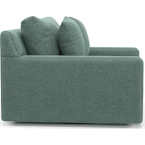 cade green swivel chair   