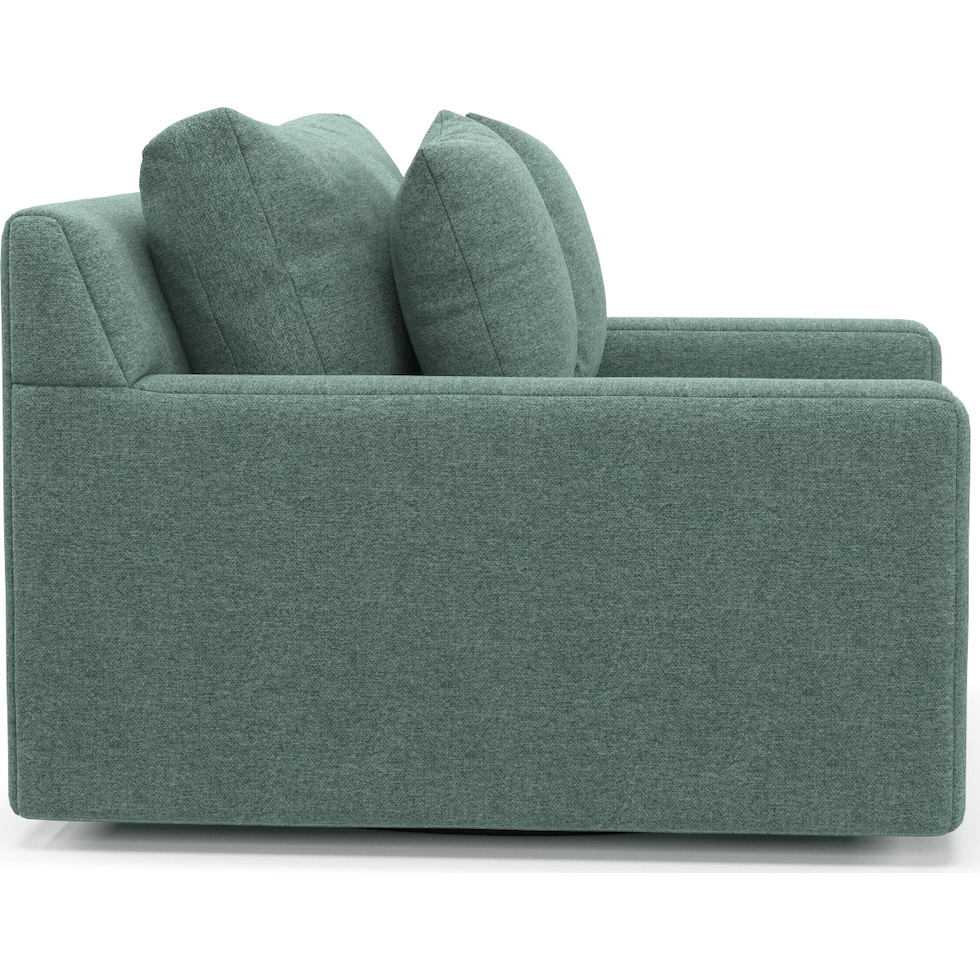 cade green swivel chair   