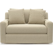 cade light brown swivel chair   