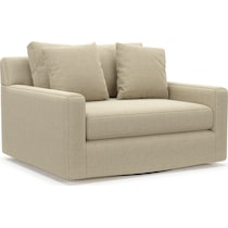 cade light brown swivel chair   