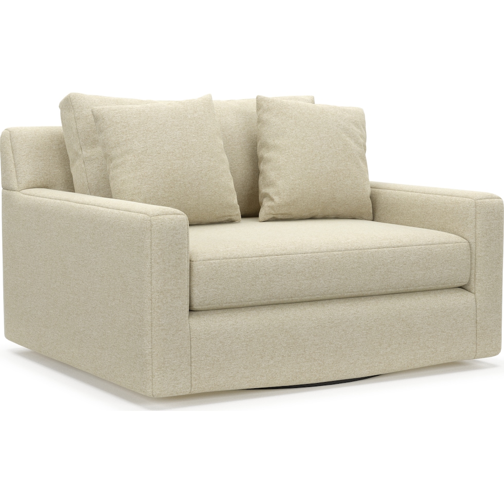 cade light brown swivel chair   