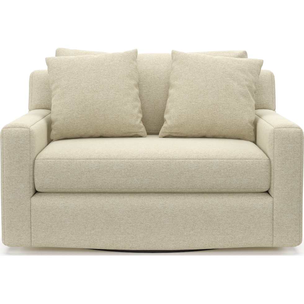 cade light brown swivel chair   