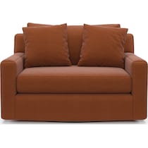 cade orange accent chair   