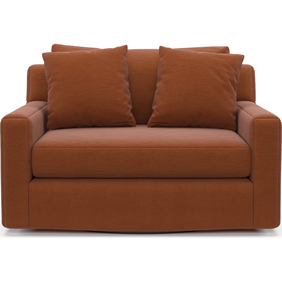 cade orange accent chair   