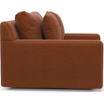 cade orange accent chair   