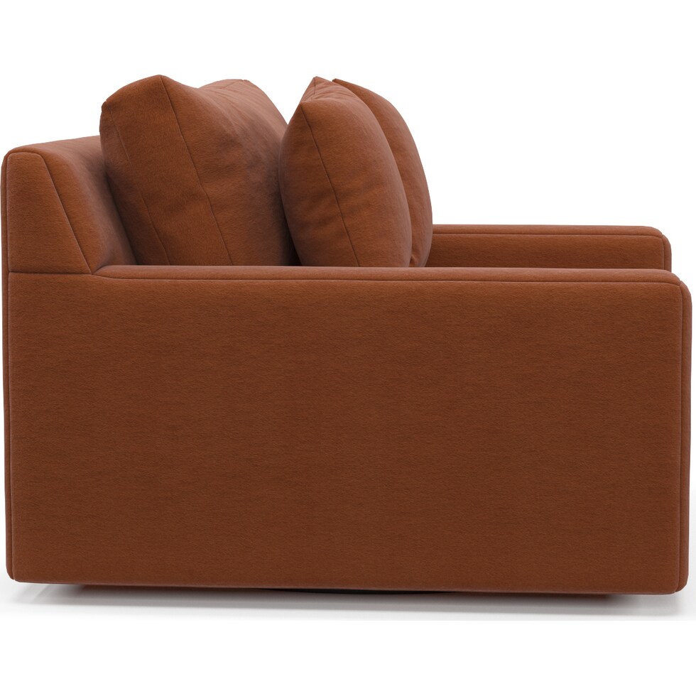 cade orange accent chair   