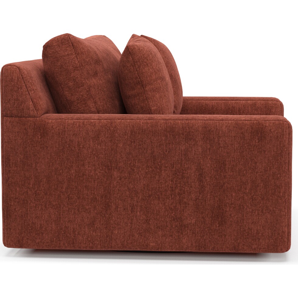 cade orange swivel chair   