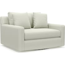 cade white swivel chair   