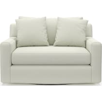 cade white swivel chair   