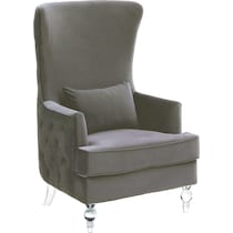 cairo gray accent chair   