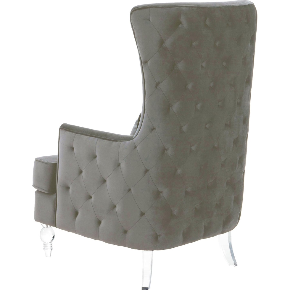 cairo gray accent chair   
