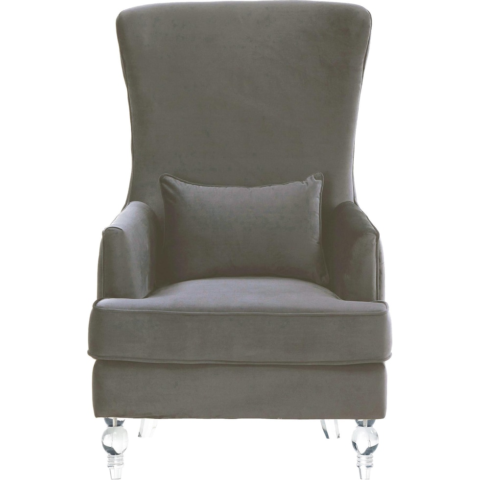 cairo gray accent chair   