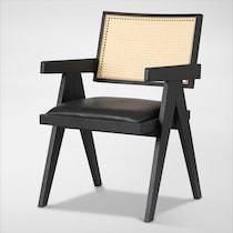 caitlin black dining chair   