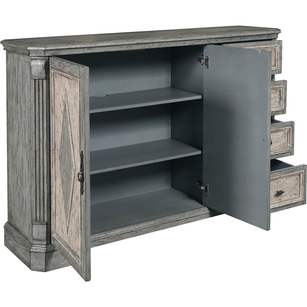 calah gray sideboard   