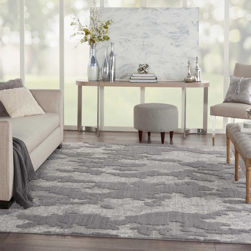 caldwell gray area rug  x    