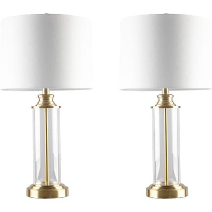 Calhoun Set of 2 Table Lamps - Gold