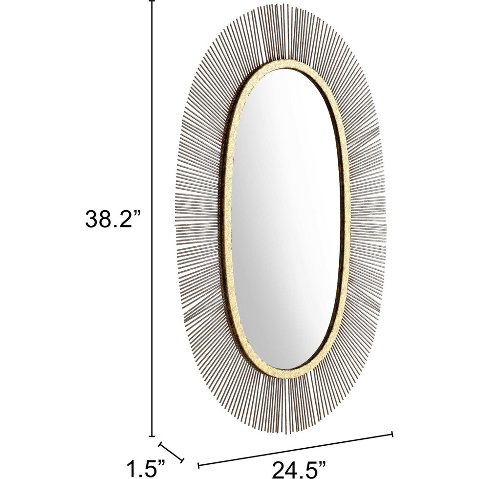 cali black gold mirror   