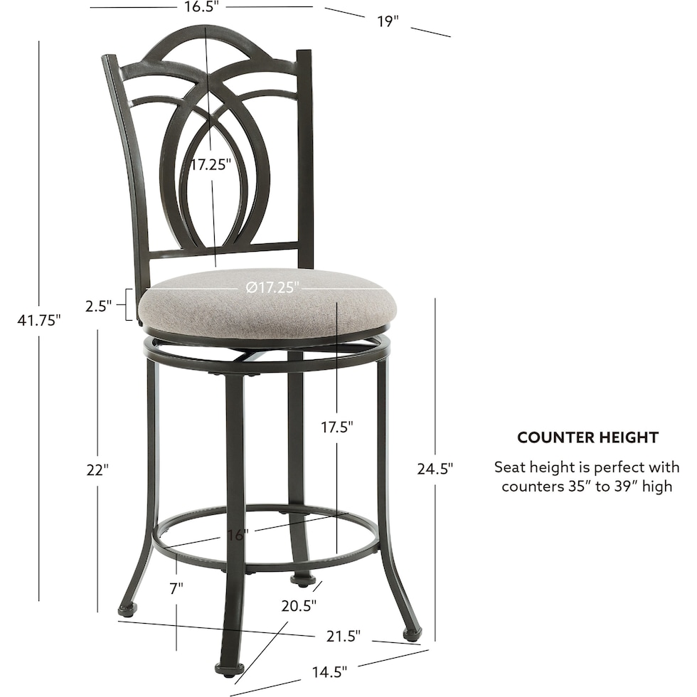 calif counter height stool   