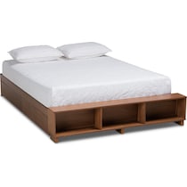 calista dark brown king bed   