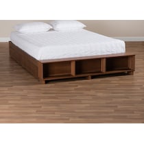 calista dark brown king bed   